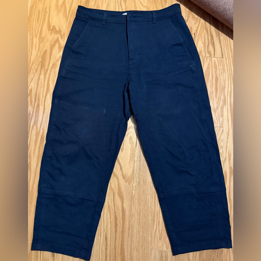 Everlane Women's The Utility Barrel Pant - Navy Size 14